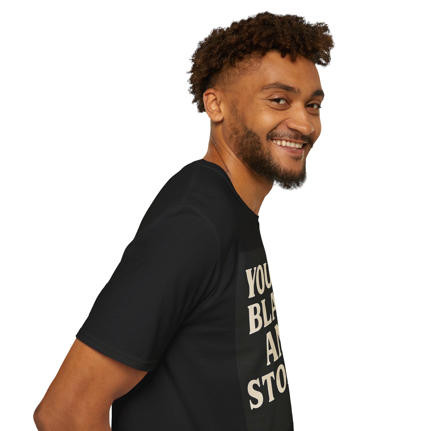 Young Black and Stoned T-Shirt - Unisex Softstyle Tee, Casual Wear, Streetwear, Gift for Friends, Comfortable Everyday Shirt